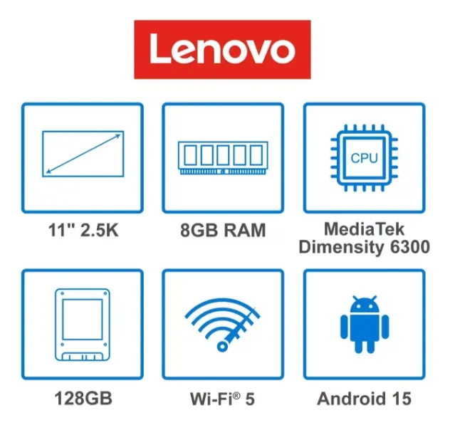 Lenovo Ideatab Fifa Edition TB336FU - Pantalla 11" 2,5K - Octa Core (2,4GHZ/ 2,0GHZ) - 128GB - Mem 8GB - Android 15 - WIFI + Lapiz + Case - Luna Grey miniatura 6