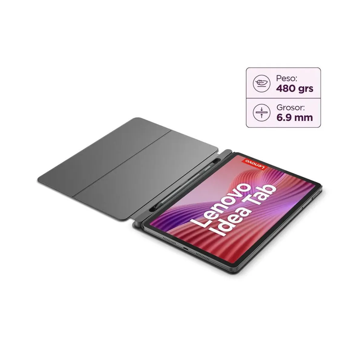 Lenovo Ideatab 5G TB336ZU -pantalla 11" 2,5K - Octa Core (2,4GHZ/ 2,0GHZ) - 256GB - Memoria 8GB - Android 15 - WIFI - 5G + Teclado + Lapiz -luna Grey miniatura 4