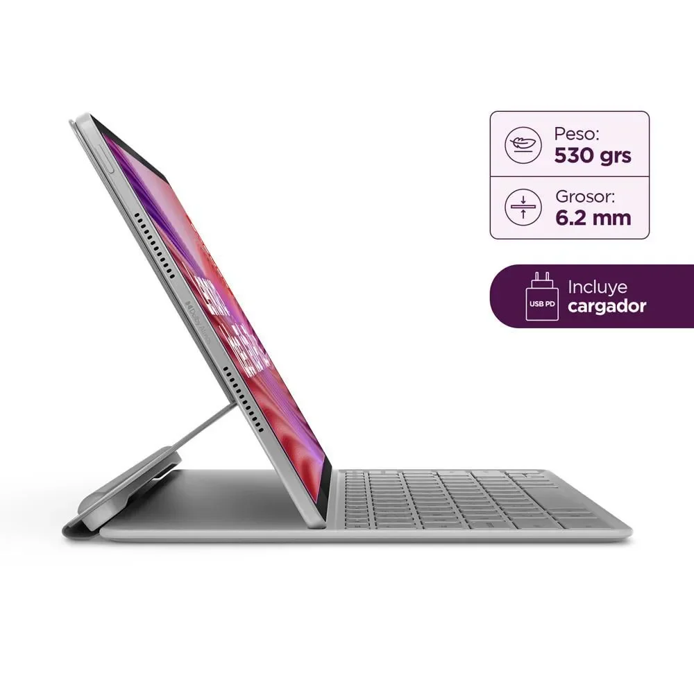 Lenovo Ideatab Plus TB361FU - Pant 12,1" 2,5K - Octa C (2,5GHZ/ 2,0GHZ) - 256GB - Mem 8GB - Andr 15 - Doble Cam - WIFI + Teclado + Lapiz + Earbuds E310 miniatura 5
