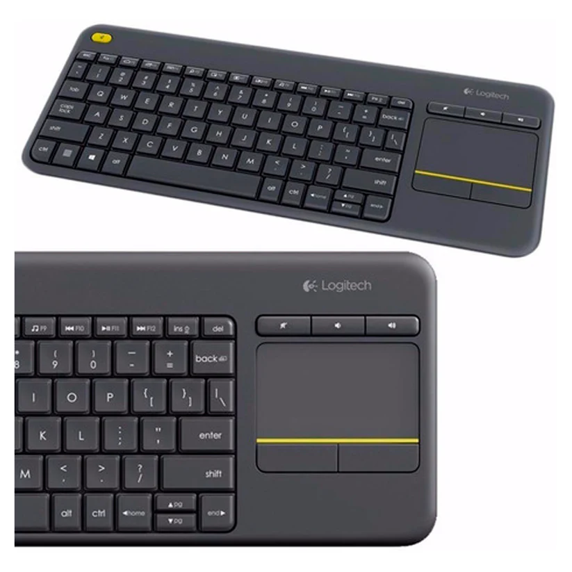 Teclado Logitech K400 Plus - Inalambrico - Con Touch Pad - Smart TV - Negro