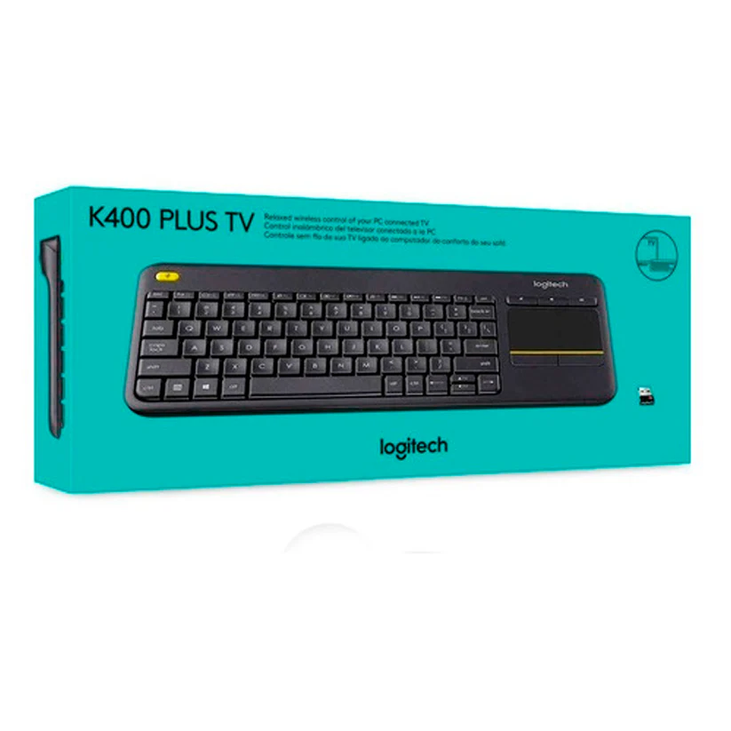 Teclado Logitech K400 Plus - Inalambrico - Con Touch Pad - Smart TV - Negro miniatura 5