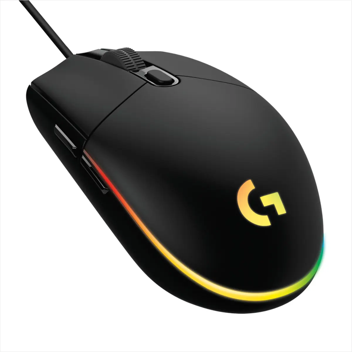 Mouse Gaming Logitech G203 Lightsync- Negro - USB -alambrico - Rgb - 6 Botones Programables - Resol. 200 / 8000 Dpi - Respuesta 1000HZ (1MS)