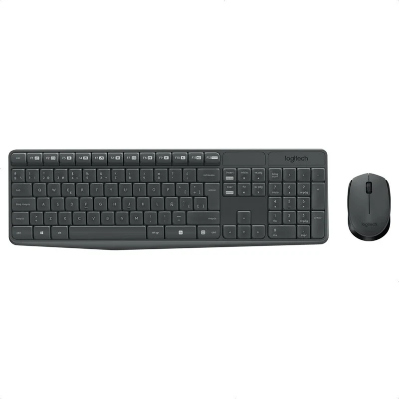 Combo Teclado Y Mouse Logitech MK235 - Inalambrico - Negro