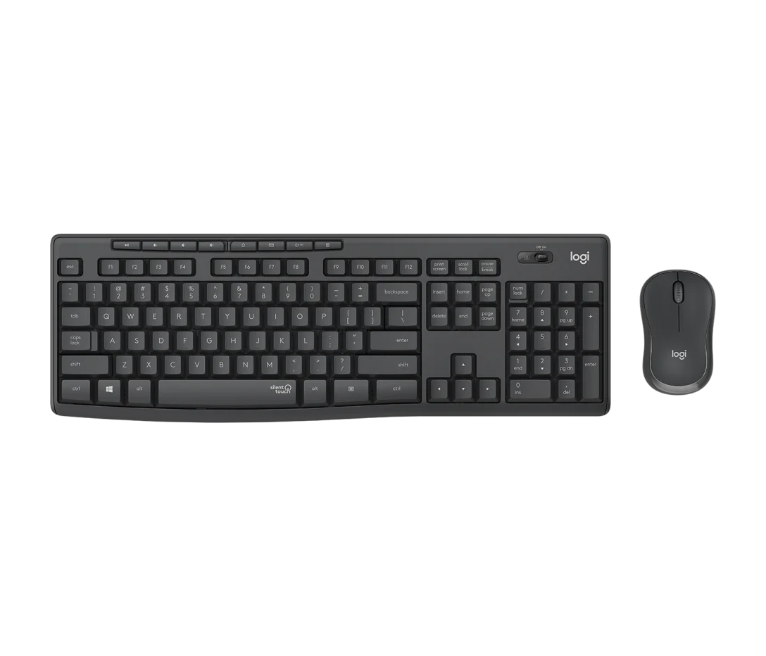 Combo Teclado Y Mouse Logitech MK295 - Inalambrico - Negro - Incluye Silent Touch