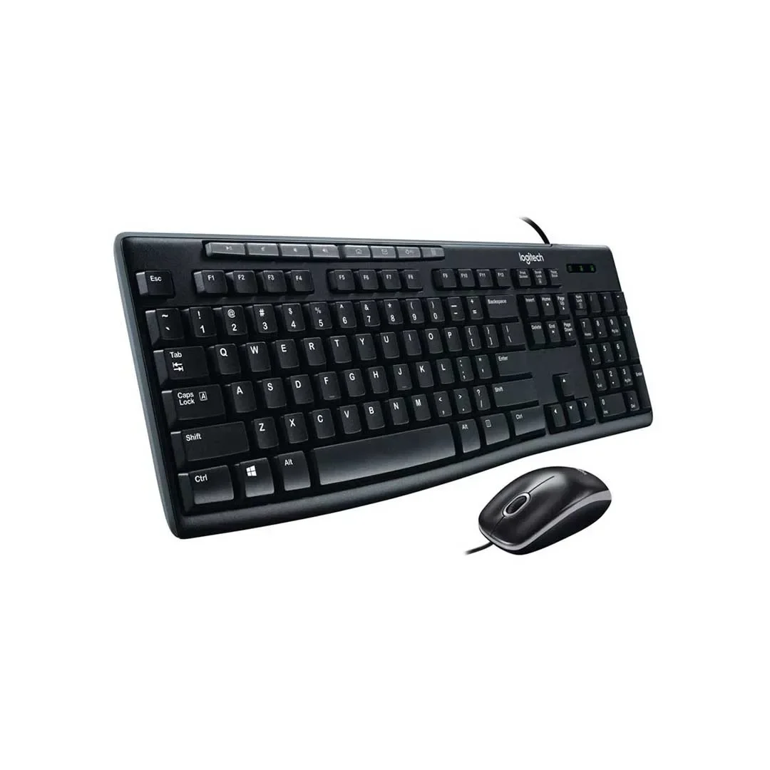 Combo Teclado Y Mouse Logitech MK200 - Alambrico - USB - Negro miniatura 2