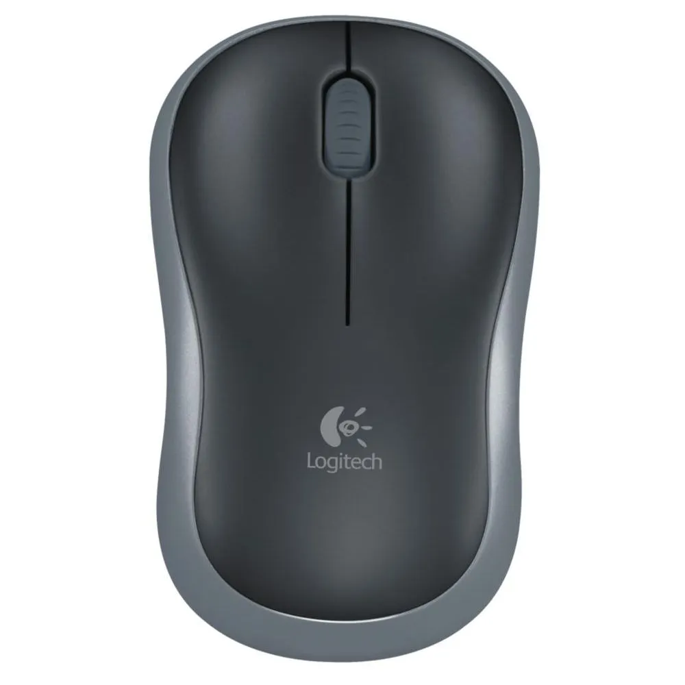 Mouse Logitech M185 - Inalambrico - Negro Con Gris