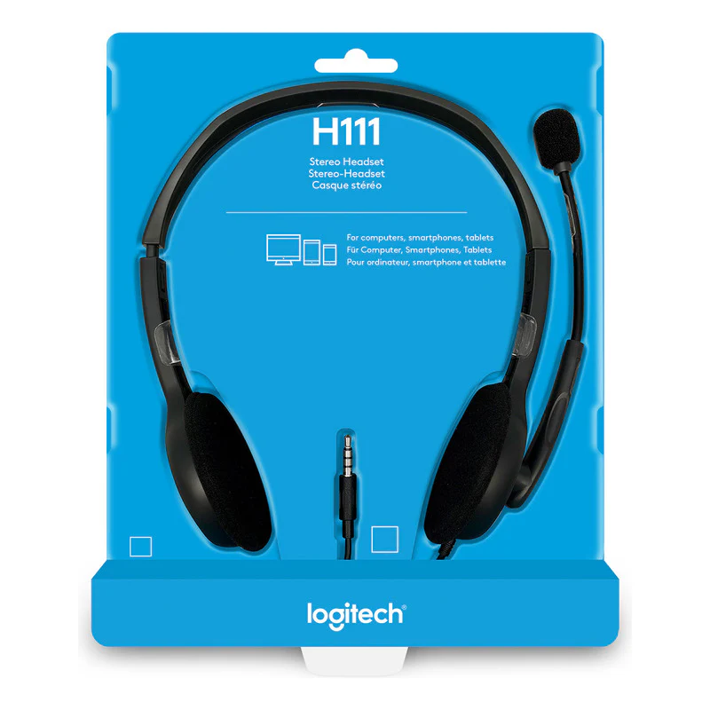 Diadema Logitech H111 - 3,5MM - Plug Stereo - Microfono