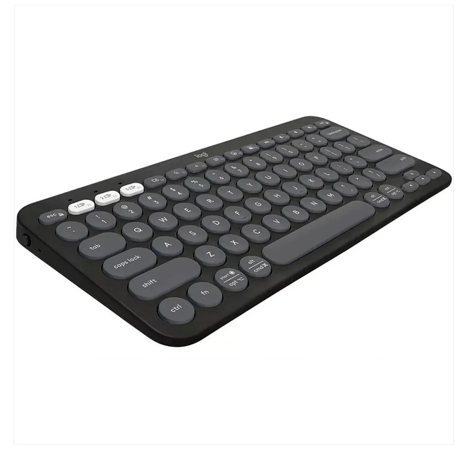 Teclado Logitech Pebble Keys 2 K380S - Inalambrico - Bluetooth - Silencioso - Teclas Especiales Y Personalizables - Compacto - Grafito miniatura 3