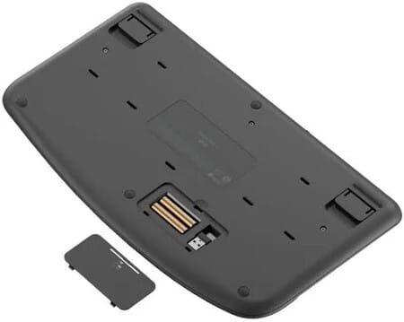 Teclado Logitech Wave - Ergonomico - Inalambrico - USB - Teclas Easy Switch - Negro miniatura 4