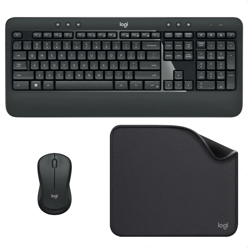 Combo Teclado Y Mouse Logitech MK540 Advanced - Inalambrico - Con Reposamanos - Negro