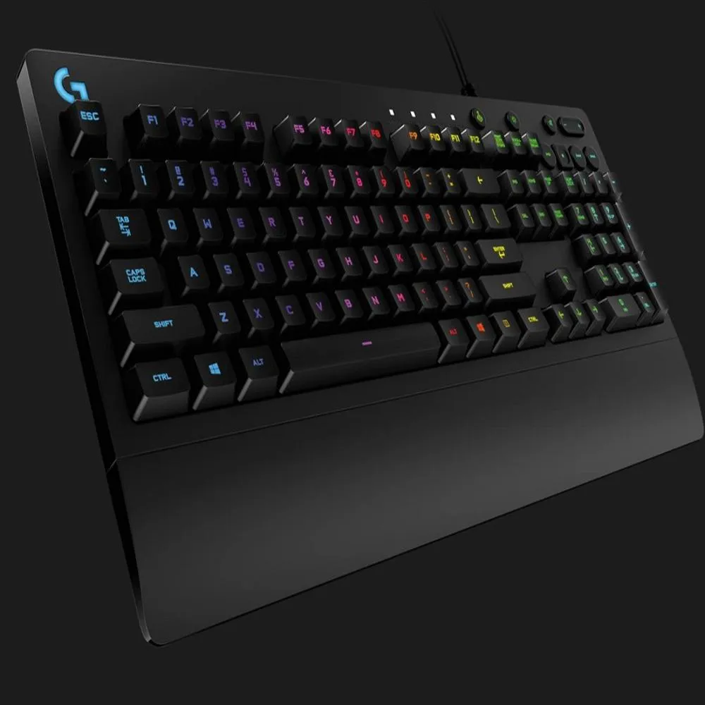 Teclado Gaming Logitech G213 Prodigy - Rgb Lightsync - Negro - USB - Alambrico - Resistente A Salpicaduras - Con Reposamanos miniatura 2