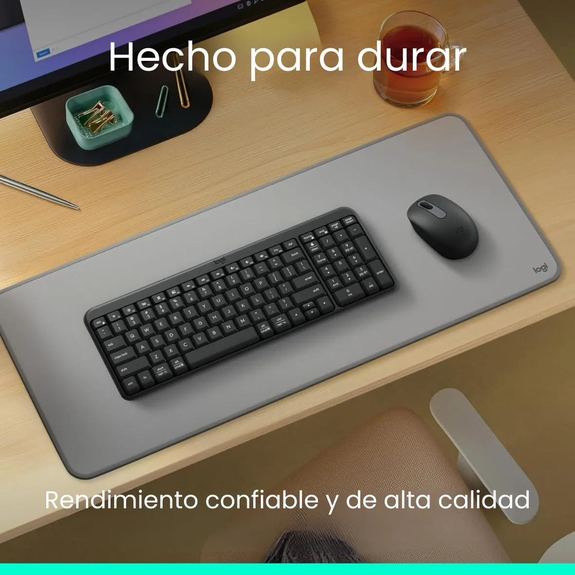 Teclado Logitech K250 - Inalambrico - Bluetooth - Compacto - Grafito miniatura 2