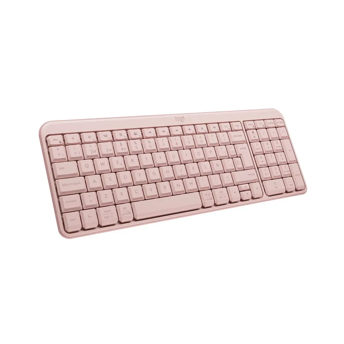Teclado Logitech K250 - Inalambrico - Bluetooth - Compacto - Rosa miniatura 2