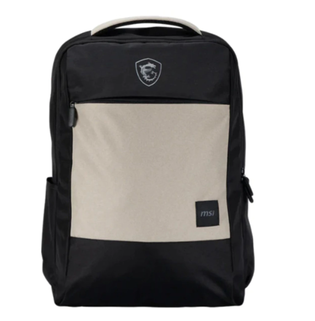 Morral MSI Essential Backpack II - 15,6 - Negro Con Beige