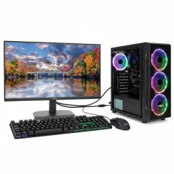 Intel Core I5 10400T - Caja ATX - Board MSI Pro H510M-B - 16GB DDR4 - 500GB SSD - No DVD - Linux + Monitor 23,8" .acer + Teclado Mouse miniatura 2