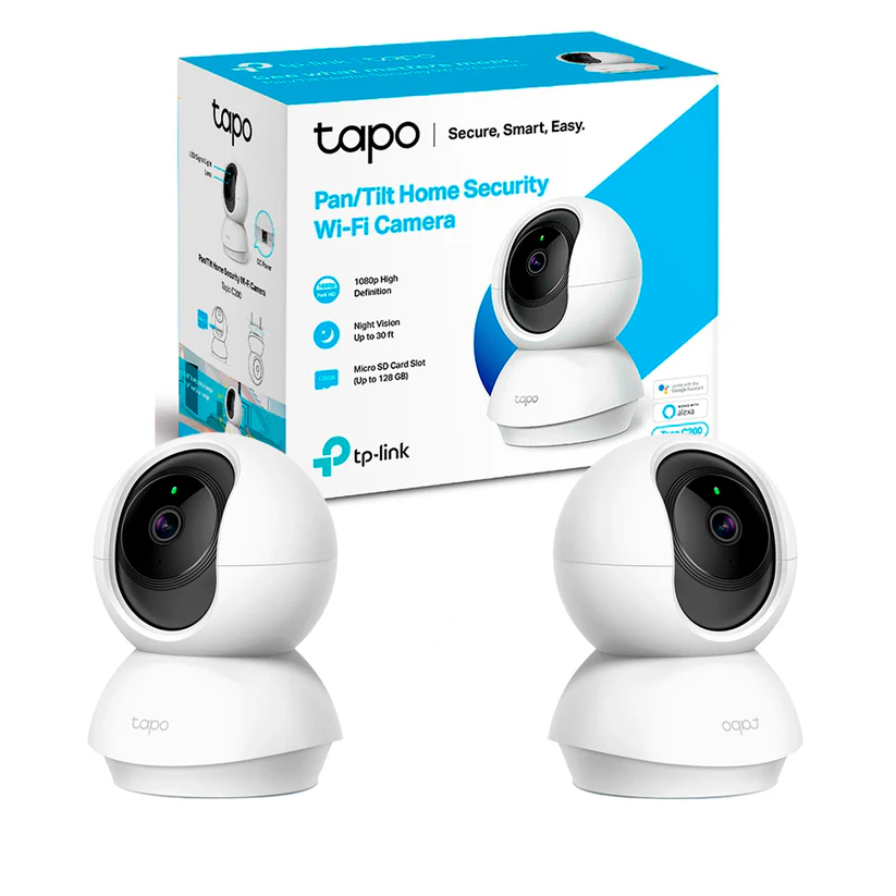 Tp-link Tapo C200 * 2 Unds - 1080P FHD - 360 Horizontal - 114 Vertical - Microfono Y Altavoz - Hasta 128GB En Micro Sd - Deteccion De Movimiento