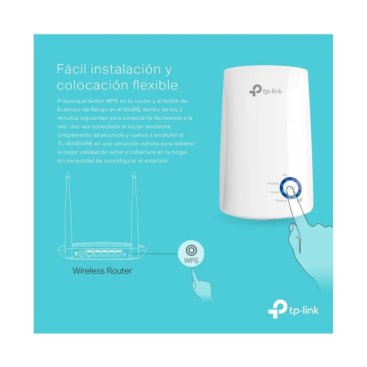 Extensor De Rango Inalambrico Tp-link TL-WA850RE 300 Mbps