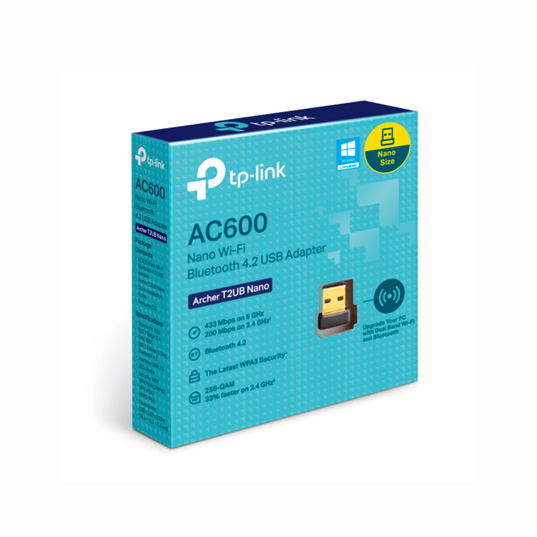 Adaptador Inalambrico Nano USB Tp-link Archer T2UB Nano - AC600 - Doble Banda - Bluetooth 4,2 miniatura 2