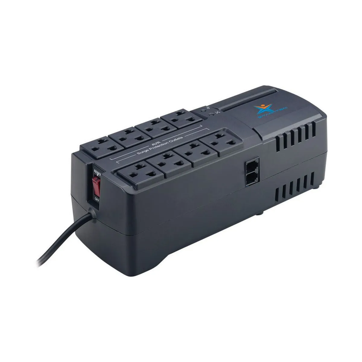 Regulador De Voltaje Wattana - 1200VA - 600W - 8 Tomas De Salida miniatura 2