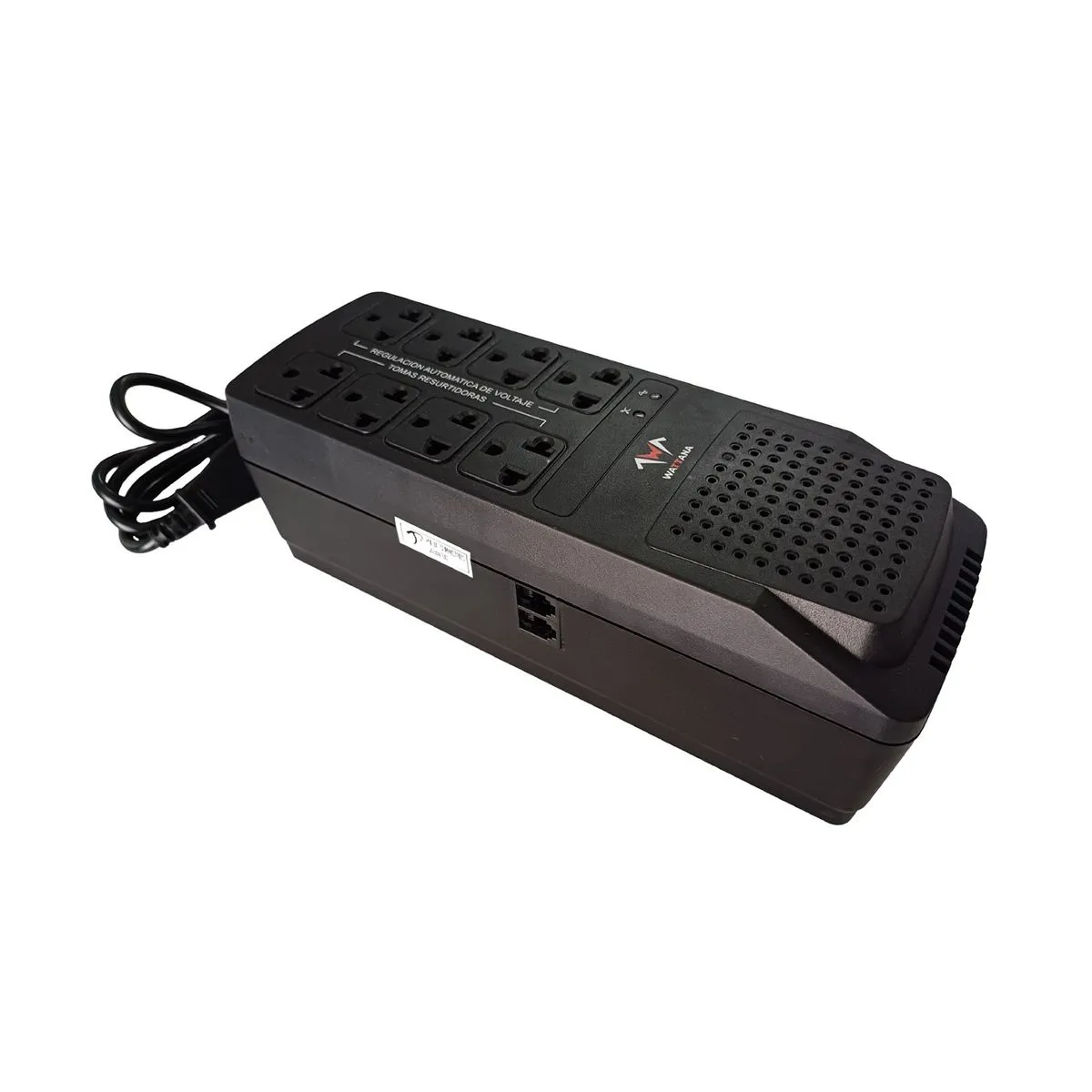 Regulador De Voltaje Wattana - 1200VA - 600W - 8 Tomas De Salida miniatura 3