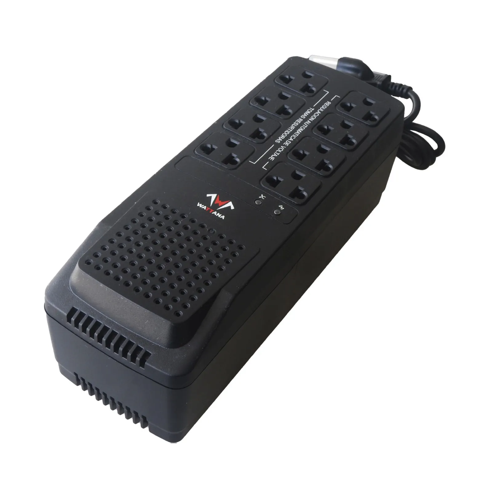 Regulador De Voltaje Wattana - 1200VA - 600W - 8 Tomas De Salida miniatura 4