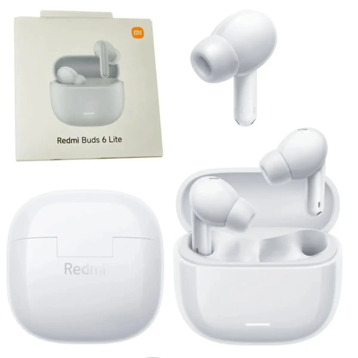 Redmi Buds 6 Lite - Cancelacion De Ruido - Doble Microfono - BT 5,3 - Control Tactil - IPX4* - 7H Carga Unica Mas 38H Del Estuche - Blanco miniatura 3