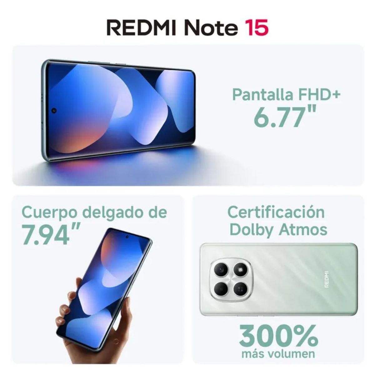Xiaomi Redmi Note 15 - Pantalla 6,77" - Octa Core 2,2GHZ / 2,0GHZ - 128GB - Memoria 6GB - Triple Camara - Android 15 - Dual SIM - 4G LTE - Purple miniatura 4